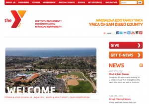 The website of the Magdalena Ecke YMCA carries a boilerplate design consistent with all YMCAs in San Diego County. (North Coast Current)