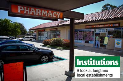 The doors of Rancho Park Pharmacy in Encinitas will soon close, leaving longtime customers to find a new pharmacy and gift shop. CVS has purchased the pharmacy and will transfer prescriptions to the CVS located at 129 El Camino Real. (Photo by Scott Allison)