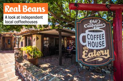 Patrons of The Old California Coffee House and Eatery utilize the shade provided by the establishment’s veranda on June 19. The shop which has served San Marcos since 1990, offers a large menu of coffee drinks and food, as well as free WiFi, generous seating inside and out, and weekly live entertainment.