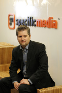 “We’re positioned to fill a gap that no one else has,” Jason Knapp, vice president of product at Specific Media, says of the new Myspace. (Photo by Elisabeth Caren, courtesy of Specific Media)
