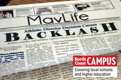 The student editor-in-chief of MavLife, La Costa Canyon High School's student newspaper, is protesting the cutting of the journalism class after recent controversial coverage.