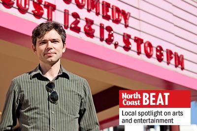 Oceanside International Film Festival Chairman Dmitriy Demidov stands Aug. 4 outside the Star Theatre in downtown Oceanside, the venue for much of the festivals events. (Photo by Paige Nelson)