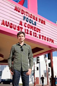 Oceanside International Film Festival Chairman Dmitriy Demidov stands Aug. 4 outside the Star Theatre in downtown Oceanside, the venue for much of the festival's events. (Photo by Paige Nelson)