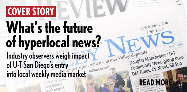 U-T Community News, part of the daily U-T San Diego, announced its purchase of eight community newspapers on Nov. 1. (North Coast Current photo)