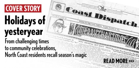 Local newspaper Coast Dispatch often marked the local holiday season with special coverage. (North Coast Current archive)