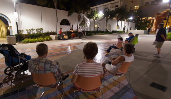 The Westside Inflection entertained in the Civic Plaza