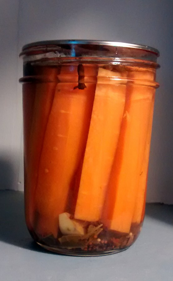 Homemade pickled carrots are a way to introduce the vegetable to children. (Photo by Laura Woolfrey-Macklem)