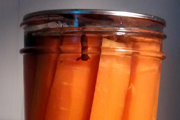 Homemade pickled carrots are a way to introduce the vegetable to children. (Photo by Laura Woolfrey-Macklem)
