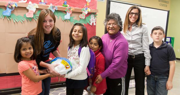 Badie Sarena 5, Alexa Morr with BGCOceanside, Karina 9, Christina, 6  Endina Alvardo, BGCOceanside CEO Jodi Diamond and Teddy.
