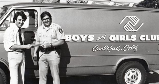 1980-1986 Executive Director Danny Sherlock receives a much-needed donation
(courtesy photo)