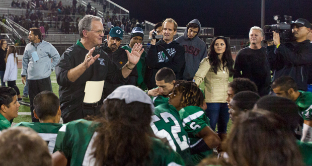 Oceanside+Head+Coach%2C+John+Carroll+speaks+to+his+team+after+their+win+over+Mission+Hills+on+Friday.+Photo%3A+Steve+Marcotte%2FOsideNews