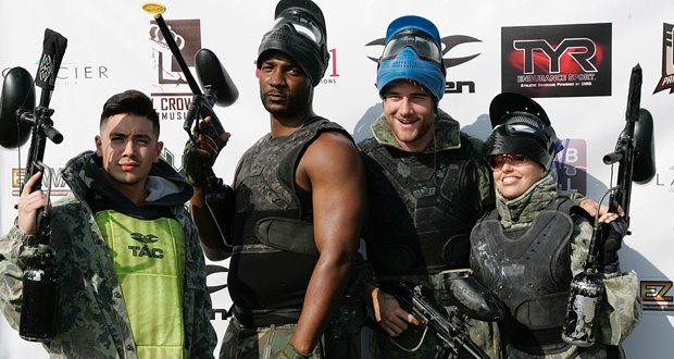 Celebrities Raise Money Playing Paintball in PEACE Fund Games