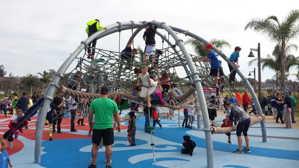 A grand-slam opening: Encinitas celebrates park in Major League style