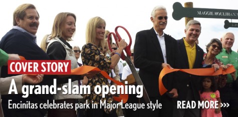 A grand-slam opening: Encinitas celebrates park in Major League style