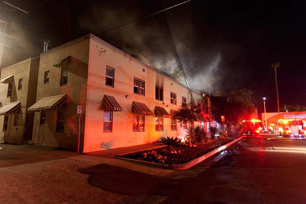 Two Injured in Fire at Dolphin Hotel in Oceanside