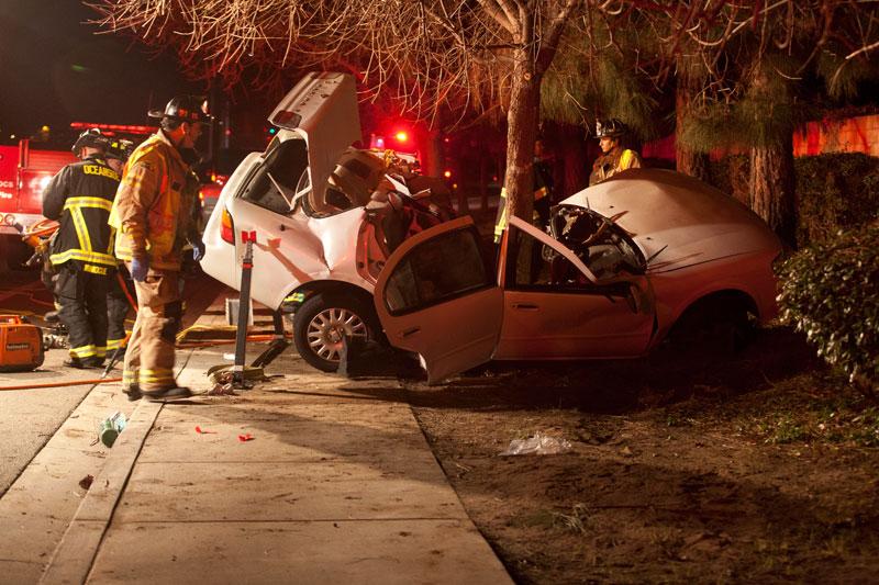 Driver Airlifted After Single Car Accident on Frazee Rd in Oceanside