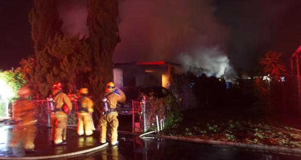 One Person Confirmed Dead, One Injured in Oceanside Mobile Home Fire-UPDATED