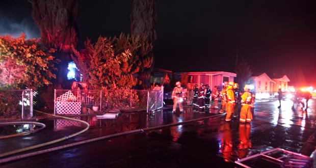 One Person Confirmed Dead, One Injured in Oceanside Mobile Home Fire-UPDATED