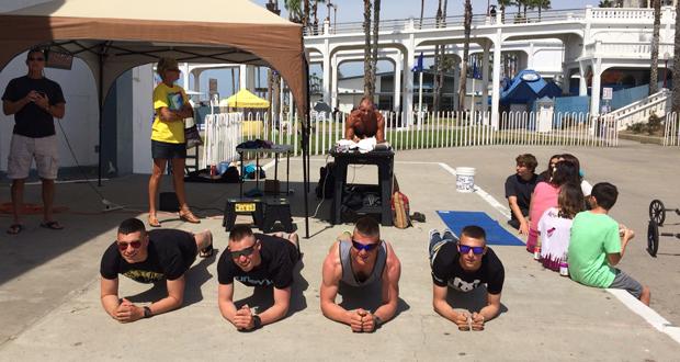 George Hood Accomplishes "Plank" Goal