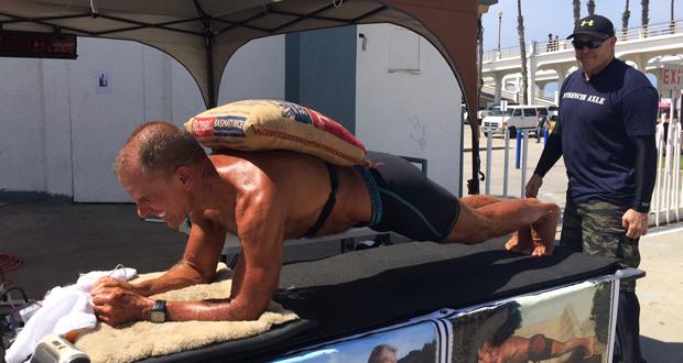 George Hood Accomplishes "Plank" Goal