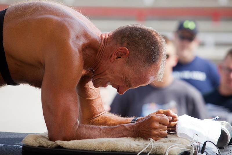 George Hood Accomplishes "Plank" Goal