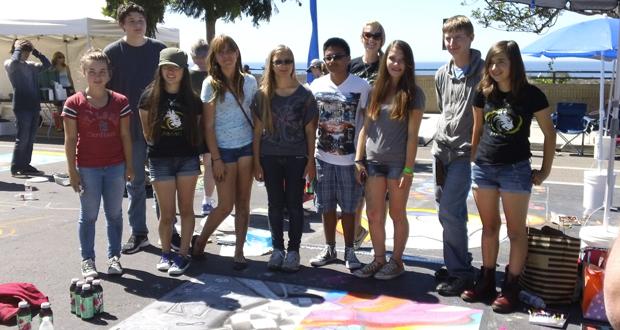 Sage Creek High School students at ArtSplash (courtesy photo)