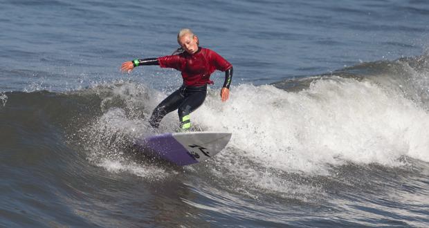 Ella McCaffray, Heat 11 shortboard on Saturday