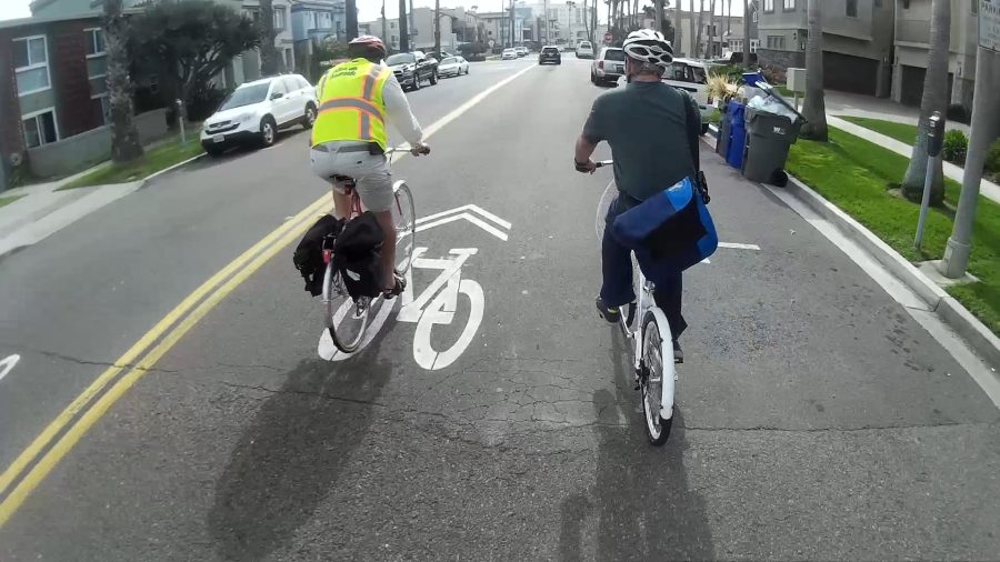 Howard LaGrange, City of Oceanside Bike and Ped Coordinator and Andy Hanshaw with the San Diego Bike Coalition (file photo)