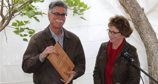 Farmer of the Year, Mike Mellano with Julie Walker (courtesy photo)