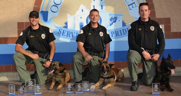 %28L-R%29+Officer+Wilson+and+Atlas%2C+Officer+Smith+and+Nero%2C++Officer+Hay+and+Gonzo.+%28courtesy+photo%29