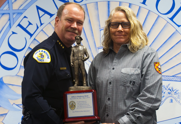 Chief McCoy with Kathryn Held
