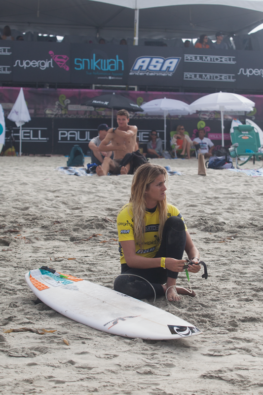 Supergirl Pro Saturday Results, Sunday Schedule