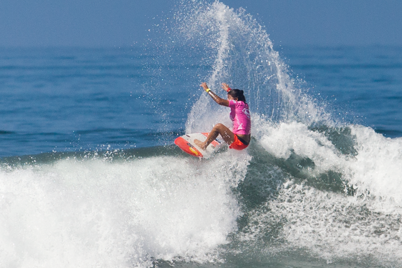Supergirl Pro Saturday Results, Sunday Schedule