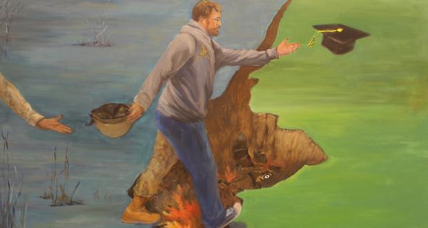 "Transition"
This mural was created by a group of OIF and OEF combat veterans who worked with the Combat Arts program. (courtesy photo)