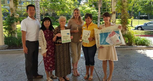 Left to right Kazuo Yamaguchi, Sanami Shimizu, Marti Farris, Sherrie Ratta, Cathy Ellis and Kyoko (courtesy photo)