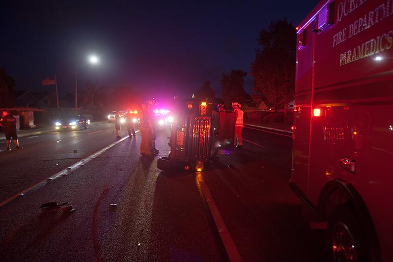 Driver Airlifted After SUV Tumbles Down Embankment on SR-76