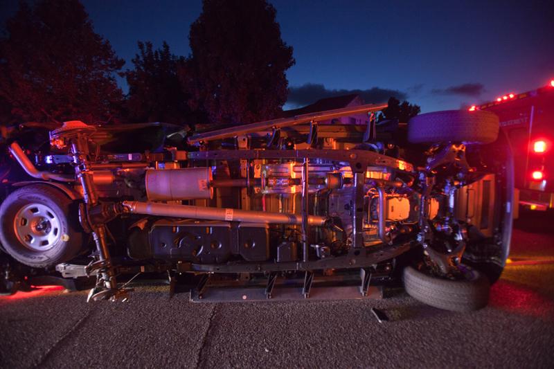 Driver Airlifted After SUV Tumbles Down Embankment on SR-76