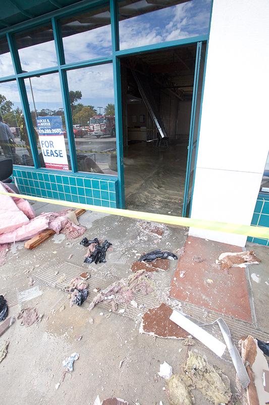 Gushing Hydrant Collapses Roof in Oceanside-Updated