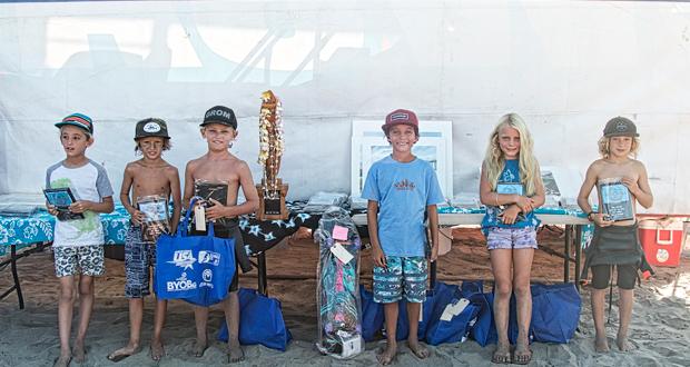 Surf for the Sea 8 and under finalists (courtesy photo)