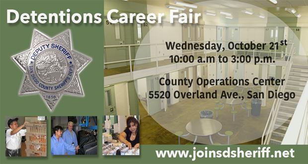 SDSO Detentions Career Fair
