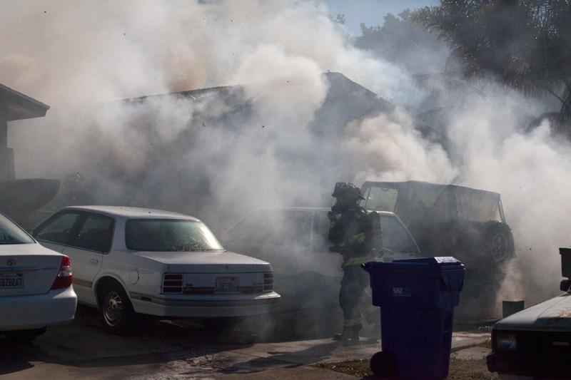 Christmas Day Fire in Oceanside Displaces Two