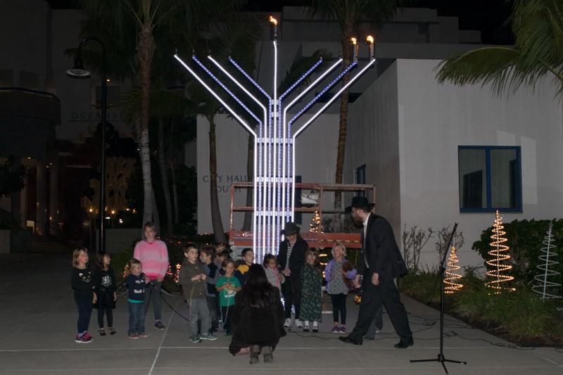 Lighting+of+the+Menorah+in+Oceanside