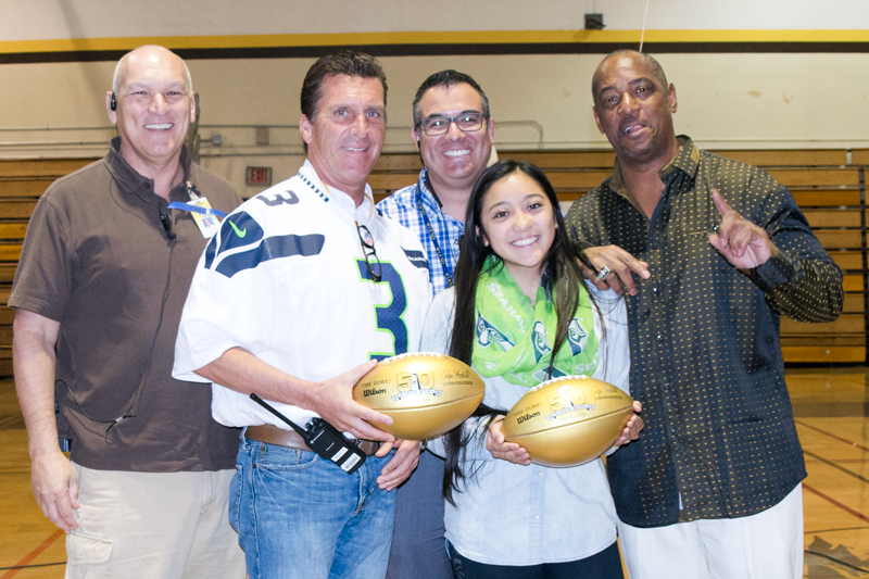 El Camino High School Receives Two Gold NFL Footballs