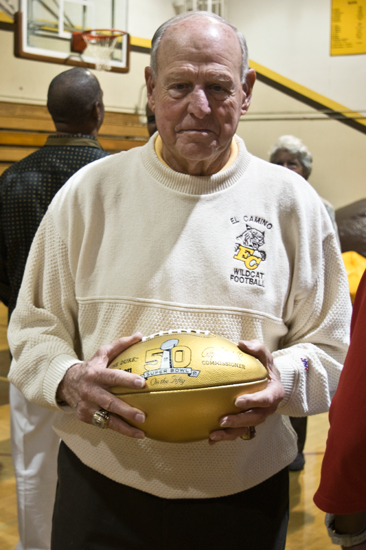 El Camino High School Receives Two Gold NFL Footballs