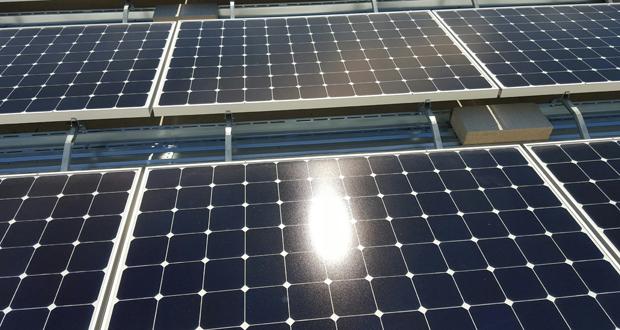 Solar panels at the Carlsbad Safety Center. (OsideNews file photo)