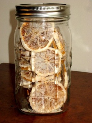 Dehydrate lemons with sugar or other sweetener to enjoy as candy or in water. (Photo by Laura Woolfrey Macklem)