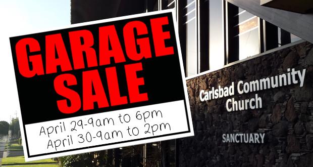 Carlsbad Community Church Annual Garage Sale-2016