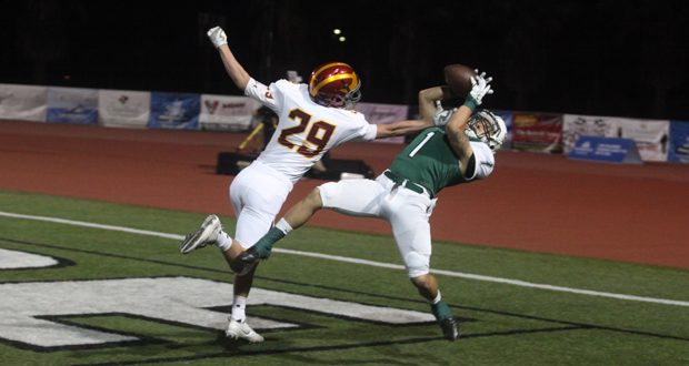 Joshua Garcia catches the go ahead touchdown pass late in the third quarter.