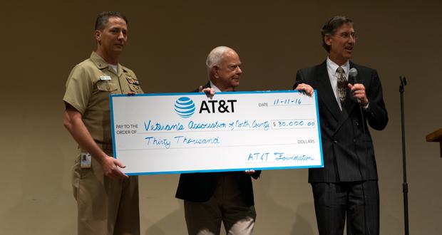 Lt. Edward Johnson, President of AT&T Veterans Employee Reserve Group, Chuck Atkinson, Founder and President of VANC, John Osborne, Director of External Affairs at AT&T