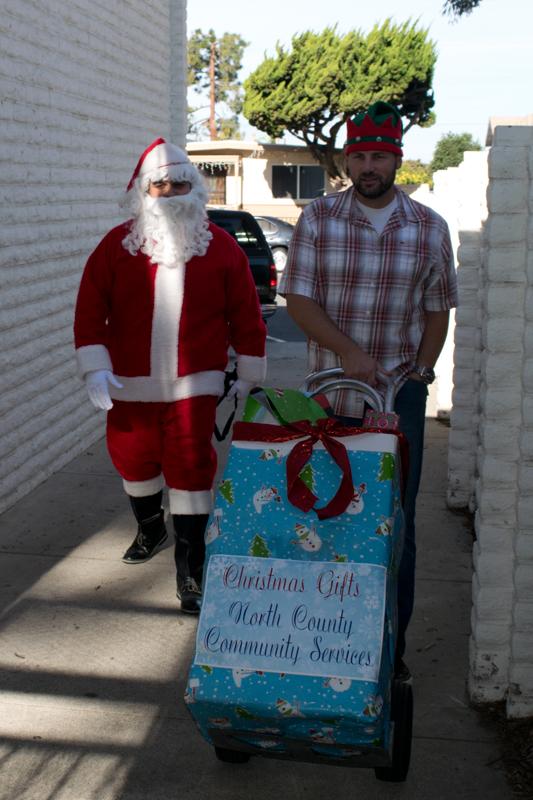Kids at Balderama Community Center Get an Early Visit from Santa